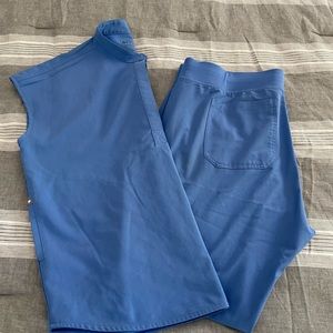 Ceil blue figs M top XLP bottoms